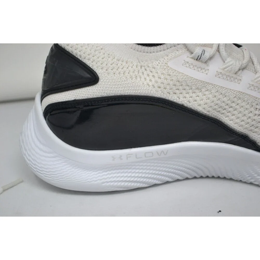 Under Armour Curry 8 FLOW White Patent 3024785-111 Sz M 10.5 W12 Basketball Shoe